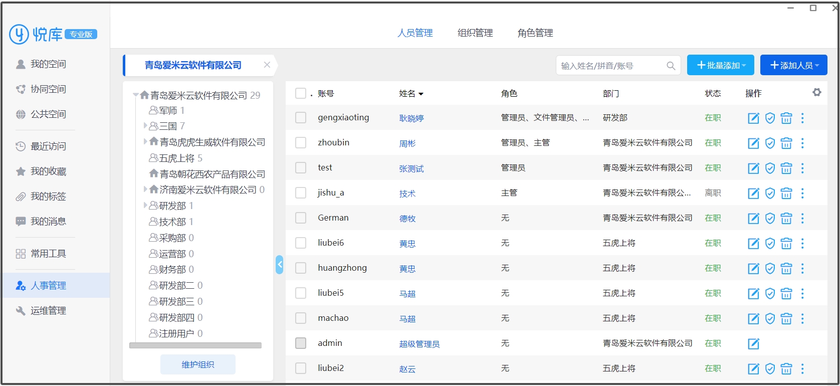 6.1.4人员管理